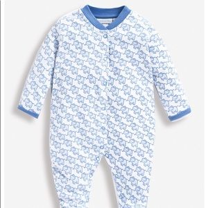 JoJo Maman Bebe Newborn Elephant Layette, Blue